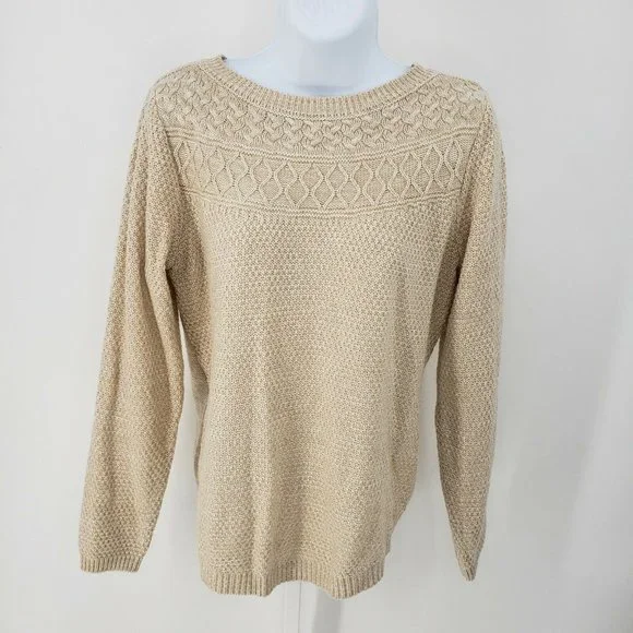 (MAKE OFFER) 🏆HP🏆 Cream Boatneck Sweater - Picture 4 of 7